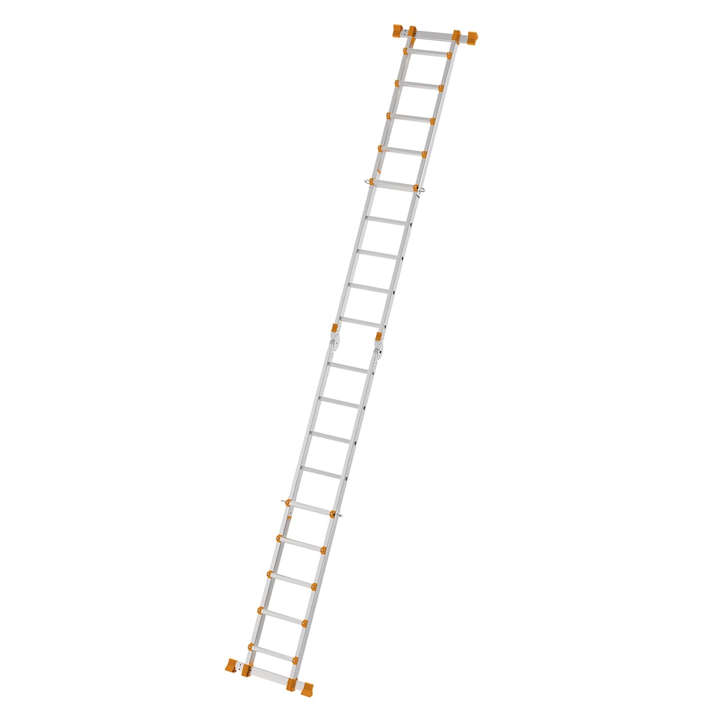 Valeo Ladder 17 FT, A Frame 5 Step Ladder Extension,Multi Position & Storage Folding Ladder, 330 lbs Security Load Telescoping Ladders for Stairs Home Indoor Outdoor Roof