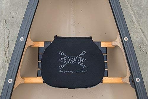 Cushioned Seat Pad, Gel Seat Pad for Canoes with Water Bottle/Thermos Holder, Portable Seat Cushion for Outdoor Watersports and Recreation
