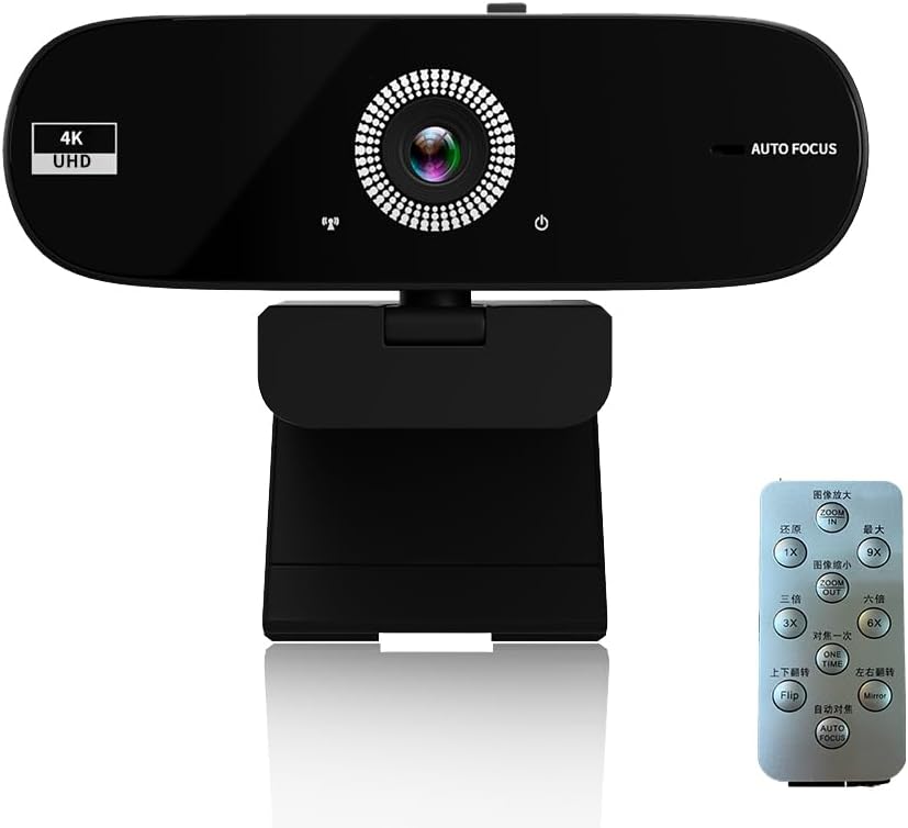 Jinpei (4K) Autofocus Webcam with Privacy Cover