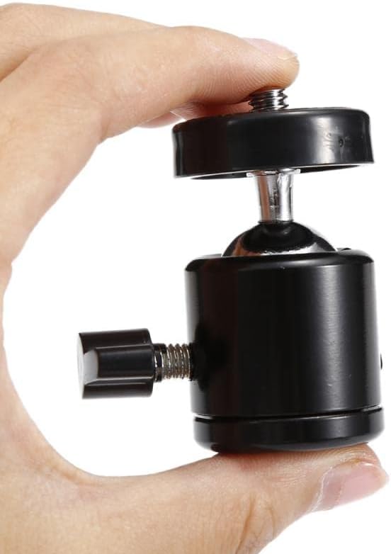 Delsmile 1/4 Mini Ball Head Screw Rotating Tripod SLR Camera Camera Light Bracket and Durable SLR Camera Tripod Bracket