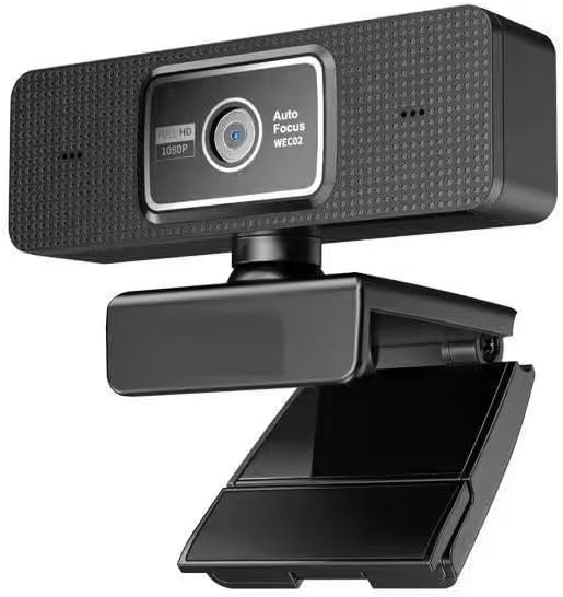 doudou 1080P 99 HD Webcam for PC with Built-in Noise-Canceling Microphone, Privacy Cover, Wide-Angle FOV, Plug & Play