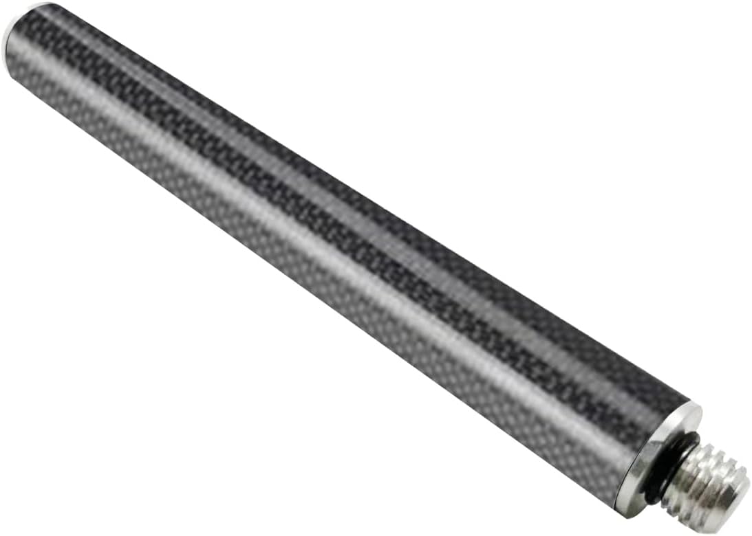 Generic 5/8-11 (30cm/11.81") Carbon Fiber Extension Pole Rod Threads Screw Mount Telescopic Pole Extender for Level GPS