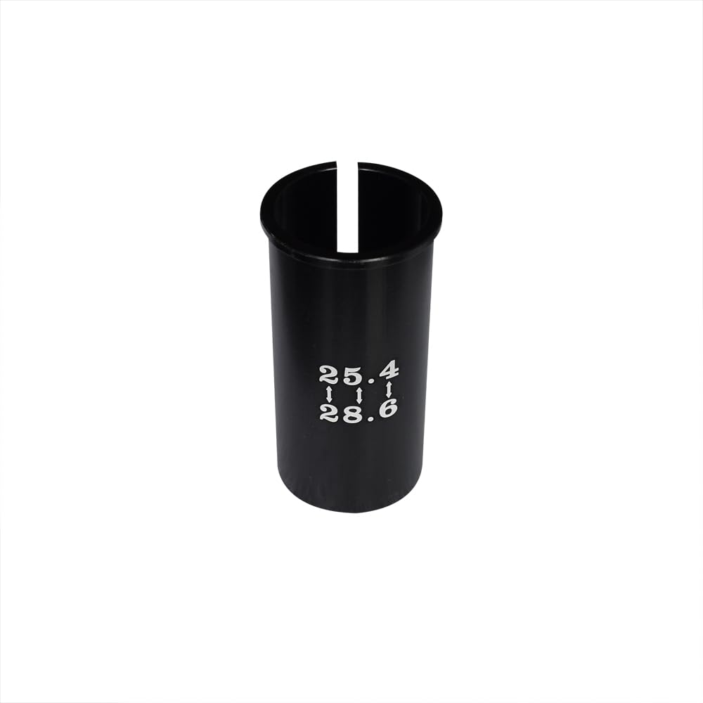 Xmomx Set of 4 Sizes Bike Seat Post Adapter Shim Seat Post Adapter Bicycle Seat Tube Conversion Sleeve 25.4mm to 27.2/28.6/30.9/31.6mm 60mm Length Aluminum Alloy for Road Mountain Bike MTB