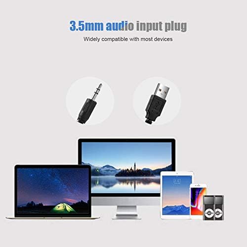 YaizK 3.5 mm MP3, MP4 Mini Portable USB Wired soundbar Music Player Bass Surround Soundbox Speaker with Audio Plug