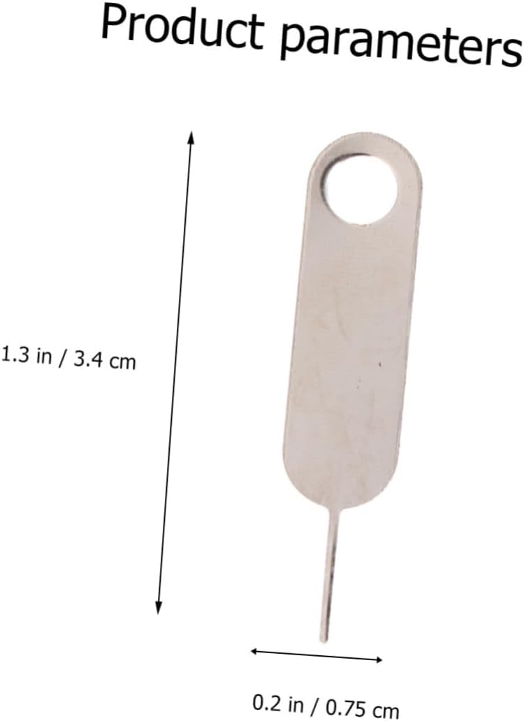 100pcs DOITOOL Sim Tool Ejector Phone Key Tray Opener Steel Sim Card Needle Sleeve