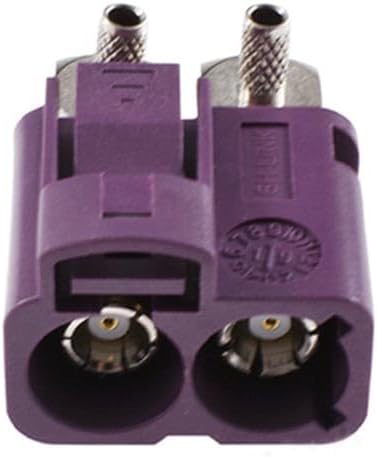 keisnoaja RG316 RG174 15mm 50ohm Fakra SMB D Double Female Right Angle RF Coaxial Adapter, Fakra D Double Female