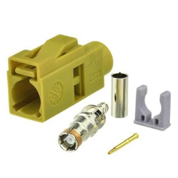 3Pcs RG316 RG174 RF Coaxial Cable Connector, Fakra Video Connector K Female Cable Connector for Navigation Ships or Car