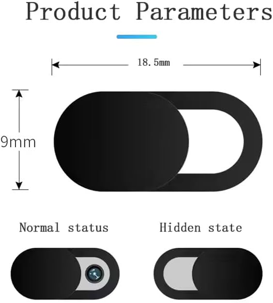 Generic 6 Pack Ultra-Thin Webcam Cover Slide | Laptop, Tablet, Phone, PC Camera Privacy Cover | Slim Aluminum Blocker