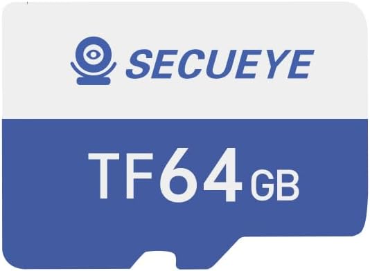 JOYNANO 64GB 10 FAT32 24/7 (64GB SECUEYE TF Memory Card with Type C Adapter, Class High Speed Reading/Writing