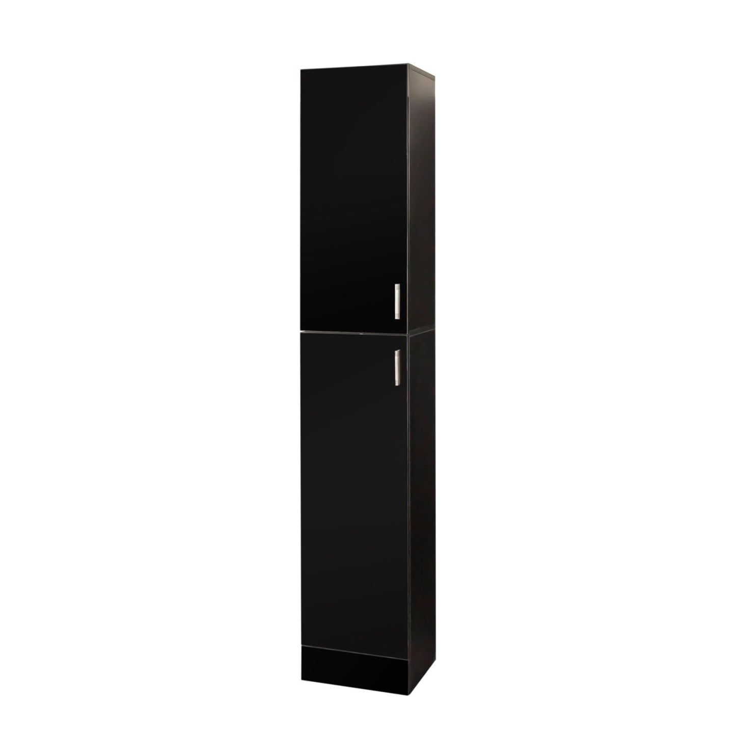 KEIKI Freestanding Slim Tall Storage Cabinet with Shelves, 2 Door, Wooden Narrow Organizer for Kitchen, Dining, Laundry, Living Room, Bathroom, Garage Pantry, Basement and Mudroom Organizing