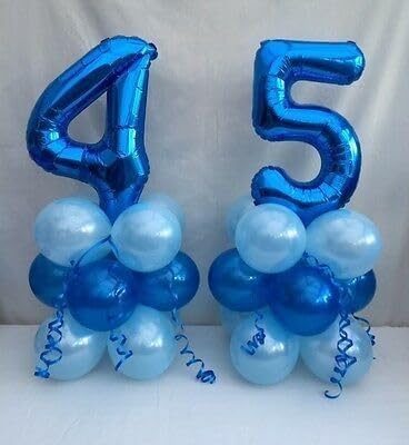 Skiennix Dark Blue Number 27 Balloon - Large Happy Birthday Decoration for Men & Women