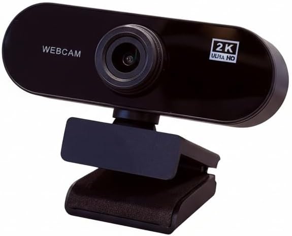 axGear 1080P 2K USB Webcam Microphone for Conference Video Call Live Streaming