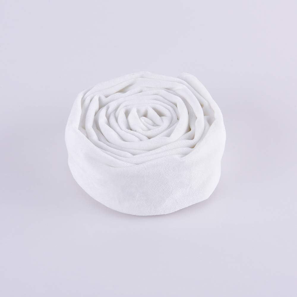 Aory 6 Chandelier Chain Cover Feet,Flannelette White Fabric Cord Cover for Chandelier Wire Decoration and Protector