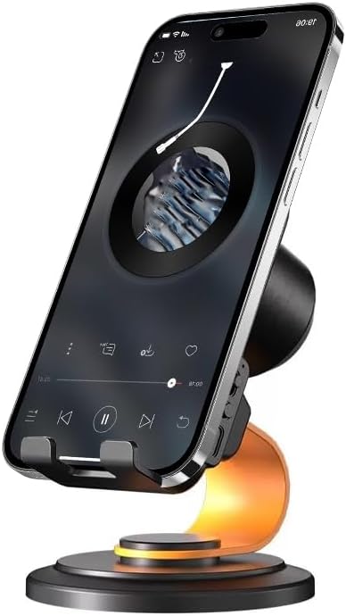 E I F E R 360 Wireless Induction Speaker, Bluetooth Speaker with Phone Stand, Adjustable Holder