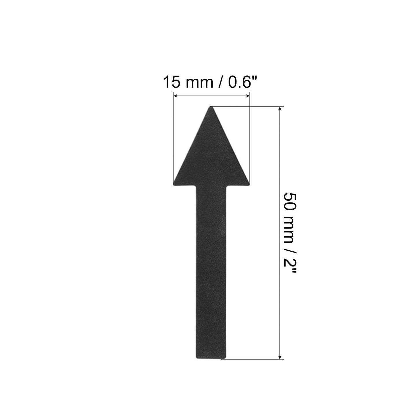 PATIKIL Arrow Sticker 2 Inch, 4 Sheet Directional Sign PVC Adhesive Removable Floor Decal for Floor Wall Marking, Black