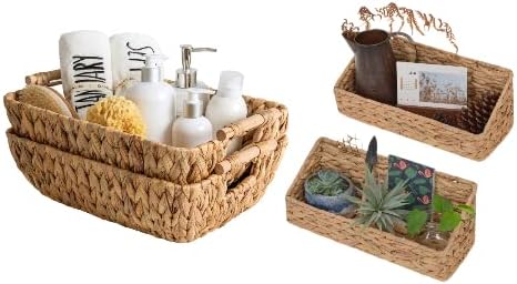 StorageWorks Hand-Woven Storage Baskets - Stylish Organization Solution for Home Decor