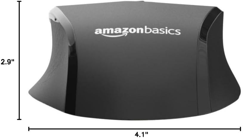 Amazon Basics 2.4 Portable Wireless Computer Mouse, Ergonomic, GHz Optical, DPI Adjustable, Easy to Use, Compatible