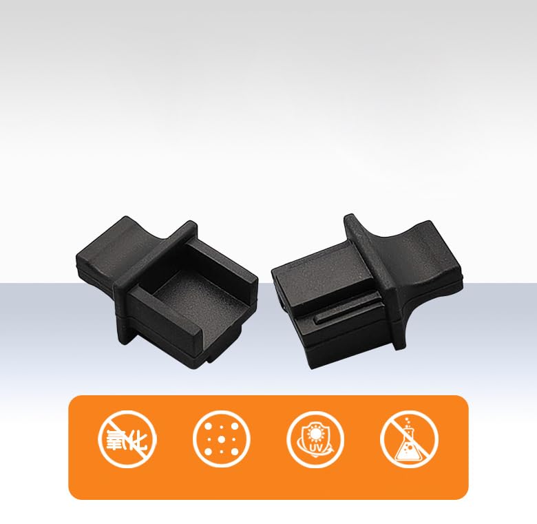 ThtRht 30 Pack RJ45 Gigabit Switch Port Dust Cover Cap Protector with Handle Grip Plastic Plug Socket Stopper