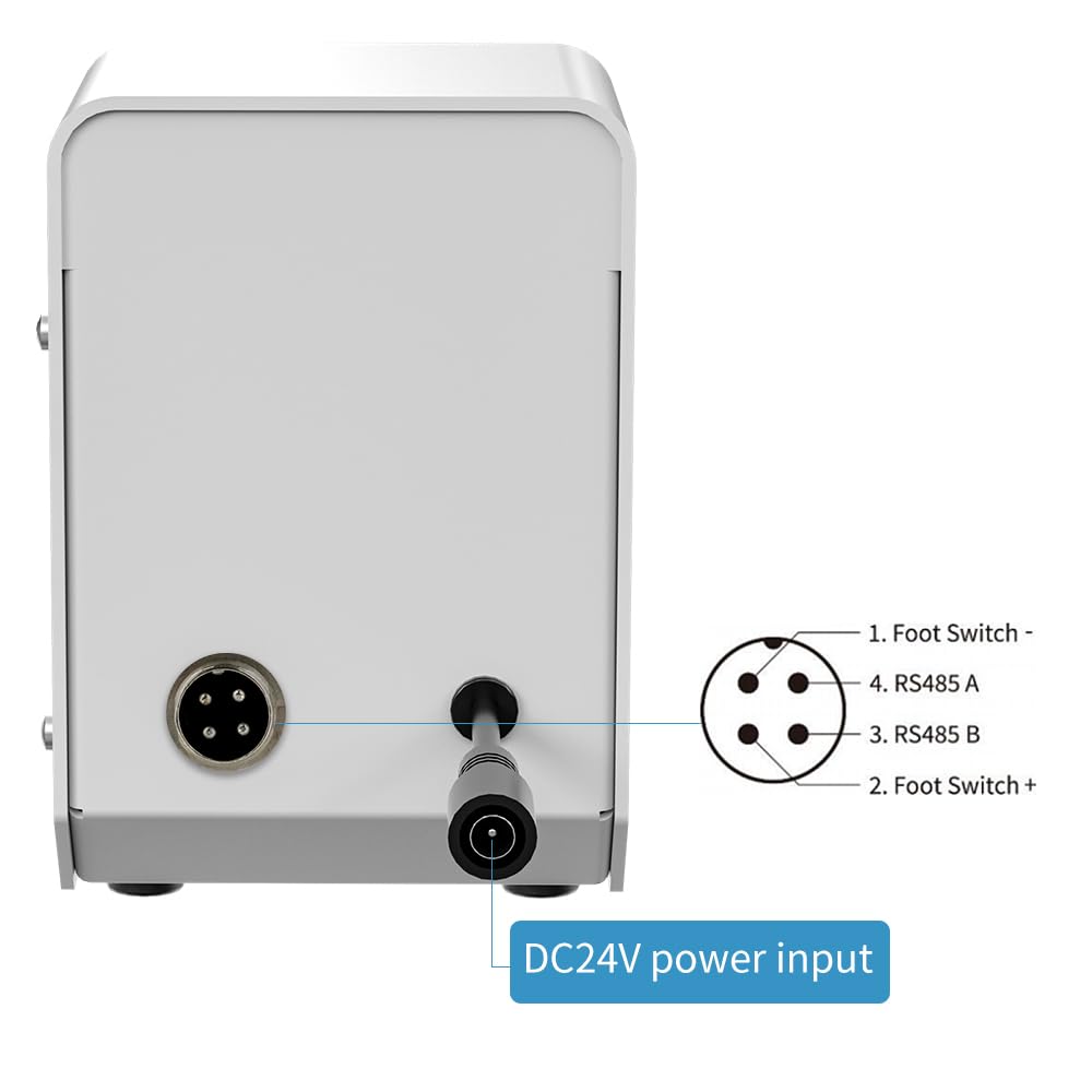 Kamoer M2-KK360 Peristaltic Pump Dual Channel 0-310ml/min/channel High Precision Stepper Motor 24V Adjustable Speed Pump with RS485 Control for Electrolyte, Flow Battery