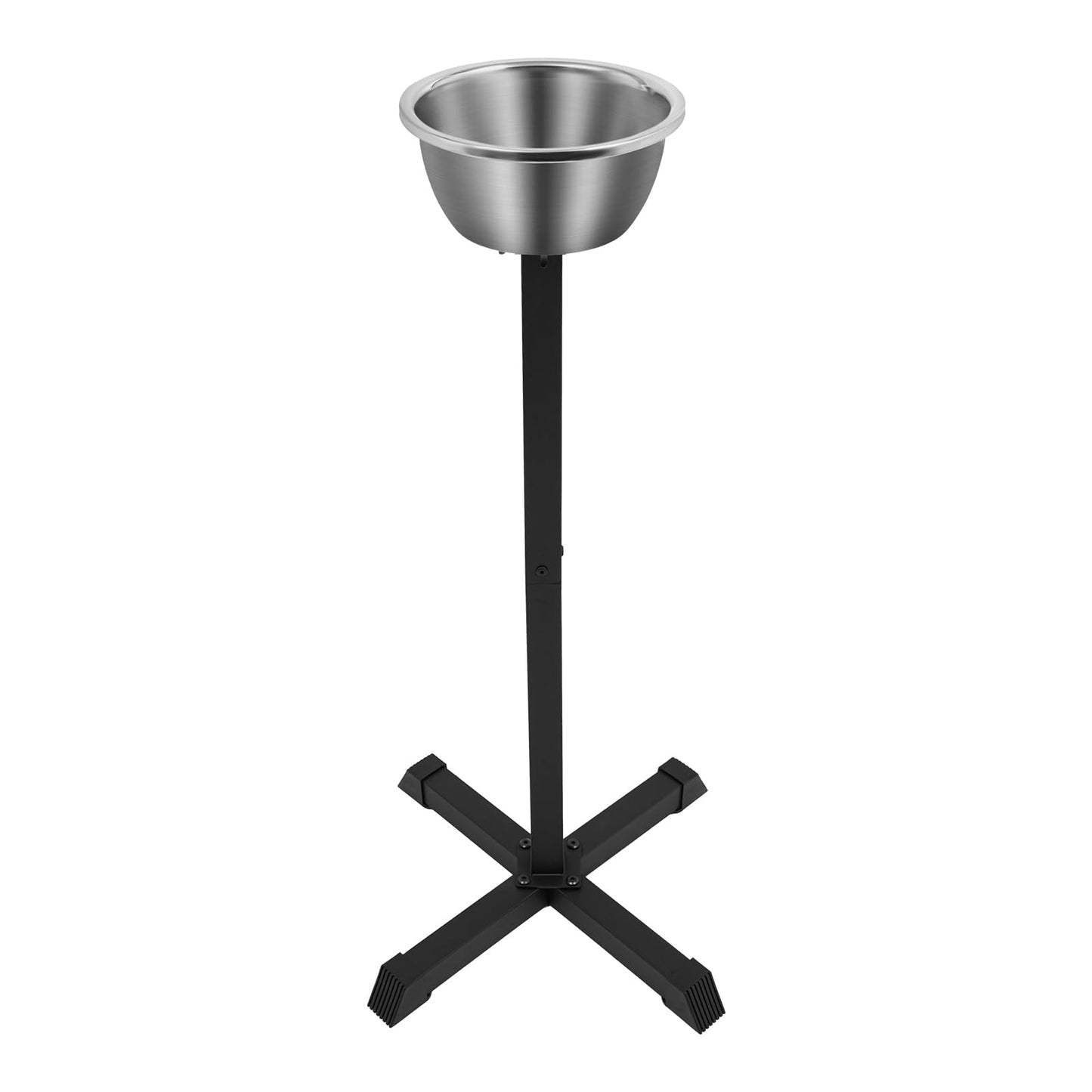 Gym Chalk Stand with Bowl, 42.3" Tall Chalk Holder for Weightlifting, Rock Climbing, Gymnastics, Freestanding Storage with Deep Basin for Sports Clubs, Training Rooms, Schools, Easy Assembly, Black
