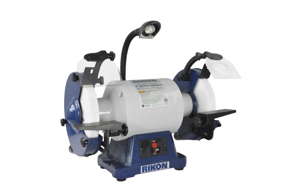 RIKON Power Tools 80-808 8" 1 hp Low Speed 1725 RPM Bench Grinder