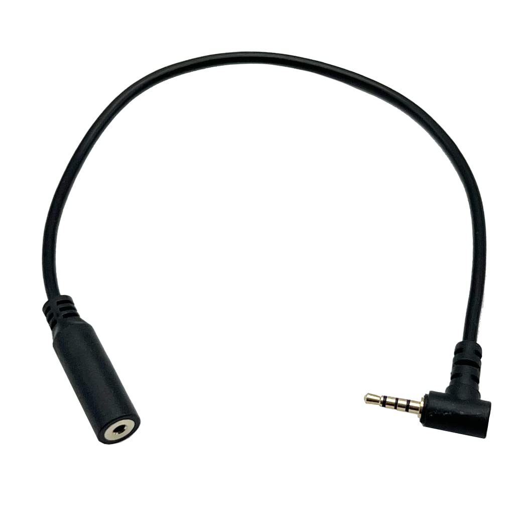 Seadream 2.5mm Cable;2Pack 10inch 2.5mm 4 (10inch 2Pack) Extension Right Angled Male to Female Extension Cable Pole