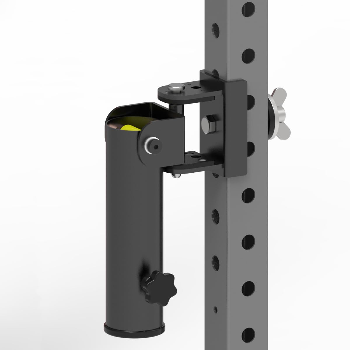 SYL Fitness Rack Mounted Landmine Attachment, T-Bar Row Landmine Base, Fit 2x2 inch & 3x3 inch Square Tube Power/Squat Rack (New Model-(2 * 2″‌))