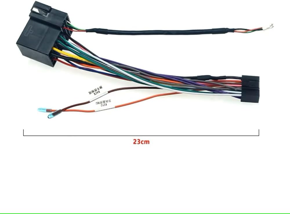 weevoo 16 Pin ISO Car Radio Stereo Wiring Harness Adapter Replacement for Hyundai Verna Accent Kia Android Car Radio