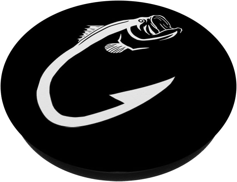 BoredKoalas Fishing Fish Hook Cool Fishing Lover Angling Dad Fisherman Gift PopSockets Adhesive PopGrip