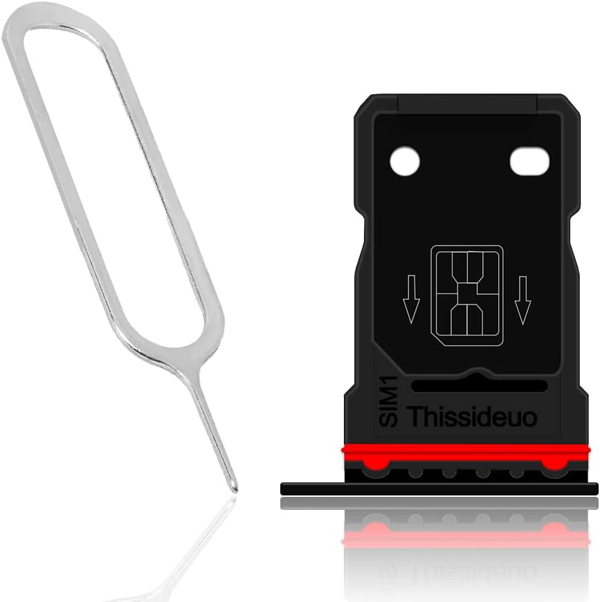 Generic 8 Replacement Premium Portable Single SIM Card Tray Holder w/SIM Card Ejection Pin Compatible with OnePlus Pro