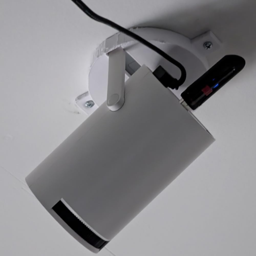 YHNNH HY300Pro- Setup, Mini Projector Wall Mount for Adjustable Ceiling or Wall Bracket for Compact Home Theater Easy