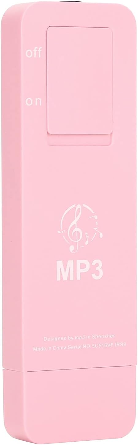 Cuifati MP3 2.0 MP3 32GB Player, Portable Player with Earphones, USB Player with Lanyard, Support and WMA, Support