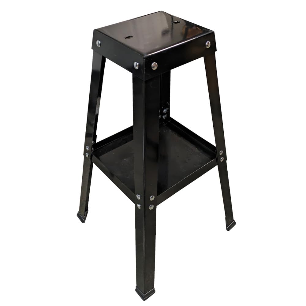 DBMIMPORTERS Universal Bench Grinder Stand Buffer Vise Tool Floor Stand with Tray Shelf Rack