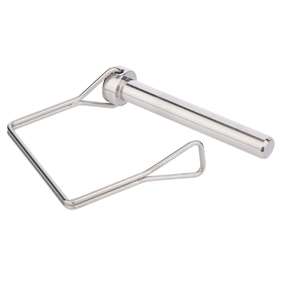 2 Pack Full 316 SS Square Pto Pin, Safety Coupler Pin 3/8" x 2-3/4"(9.5mm x 70mm), Full Marine Grade 316 Stainless Steel Heavy Duty Shaft Locking Pin
