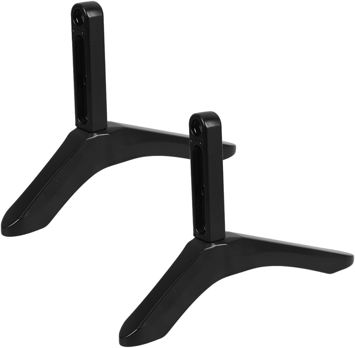 MOLUCKFU TV Stand Tabletop Mount with Aluminum Alloy Legs No-Drill Heavy Duty TV Base Support for Living Room