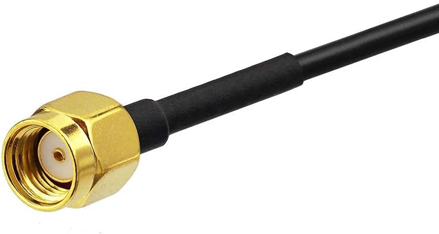 4-Pack RG174 1m 3 Bingfu WiFi Antenna Extension Cable RP-SMA Male to RP-SMA Female Bulkhead Mount Coaxial Cable feet
