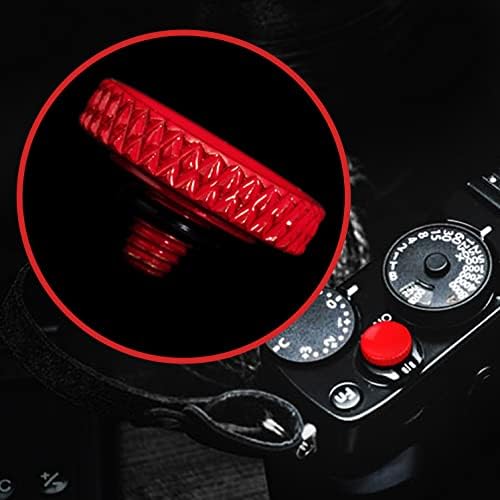 (2 Pack/Red) Camera Shutter Button Upscale and Delicate Soft Shutter Release Button