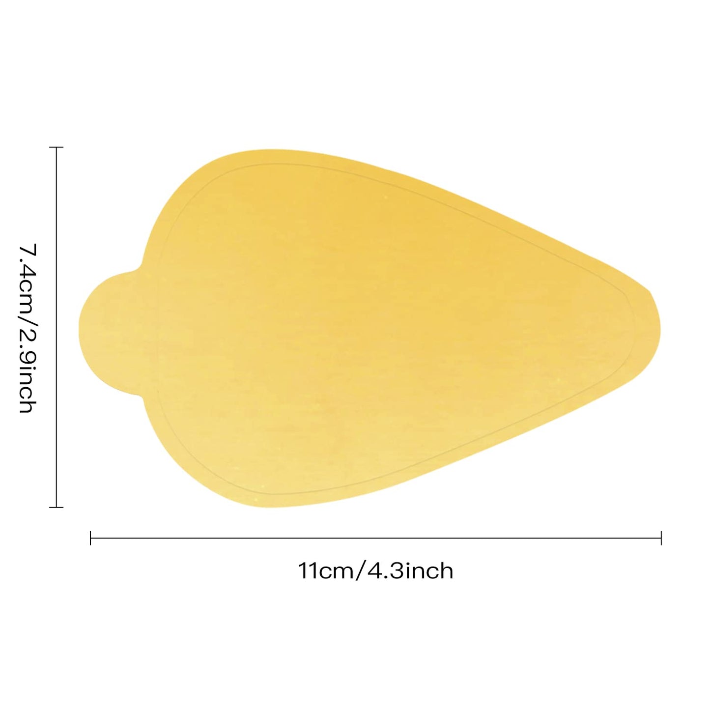 200 Pcs Mini Cake Boards, Golden Paper Mousse Boards Mini Bases Cupcake Dessert Displays Tray Cardboard Pastry Base - Grease Proof & Moisture Resistant (Rectangular Cake Board)