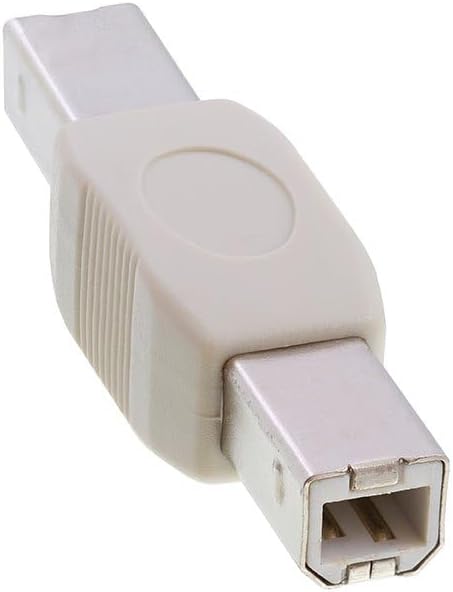 Cmple 2.0 - USB B to B Adapter USB Male to Male Coupler Plug to Plug Connector Converter for Printer Scanner HDD