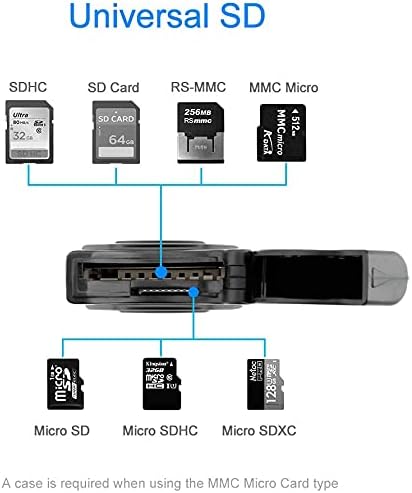Rocketek RT-CR3A 11 1 3.0 2 MMC In USB Memory Card Reader/Writer with A Build-in Card Cover and Slots (SD Card + Micro