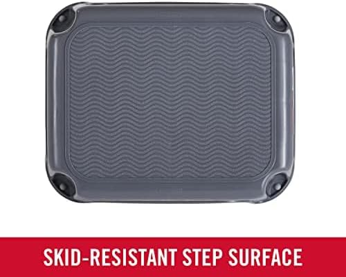 Rubbermaid One-Step Stool - Durable 7" Height Gray Step Stool Holds Up to 200 Pounds | Ideal for Kids, Bathroom, Home, Office, Garage