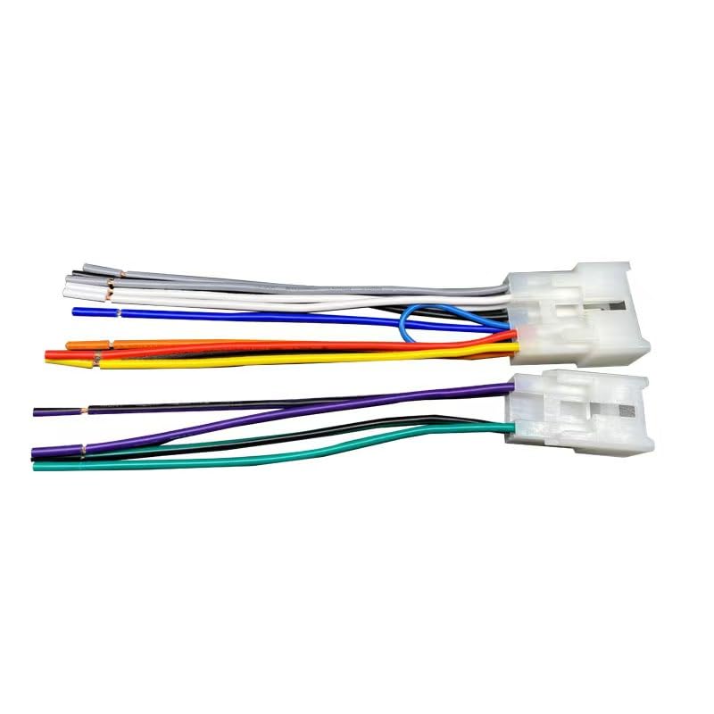 EZYUMM (1987-Up) 4 Universal Radio Wiring Harness for Toyota Vehicles - Speaker Plug & Play Stereo Installation Adapter
