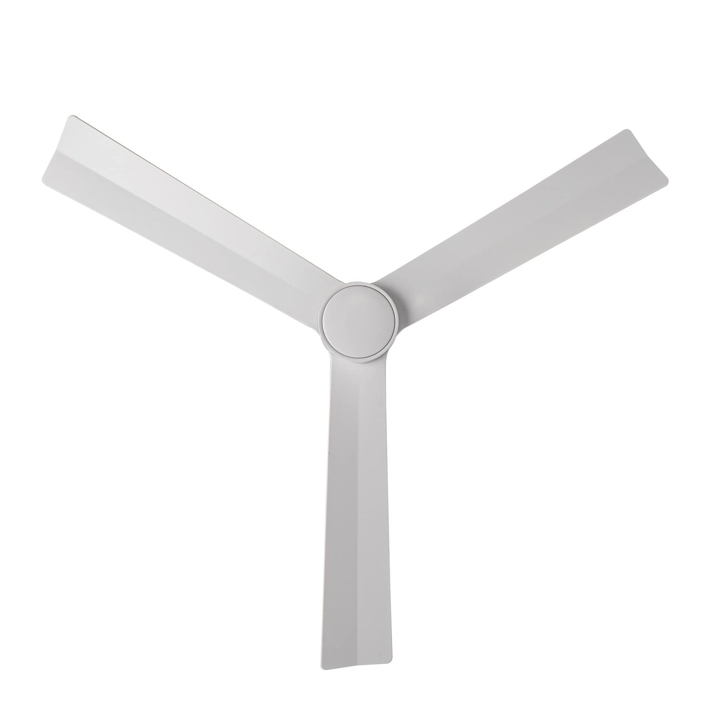 Clean Indoor/Outdoor 3-Blade Smart Compatible Ceiling Fan 52in Matte White with Remote Control and Wall Cradle. Works with iOS/Android, Alexa, Google Assistant, Samsung SmartThings, and Ecobee.