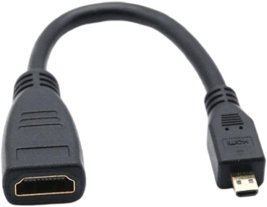 Generic 1pcs 15CM 1080P Mini hdmi Adapter, HDMI Type D to Mini HDMI Female Extension Cable, HDMI Public to HDMI Mother