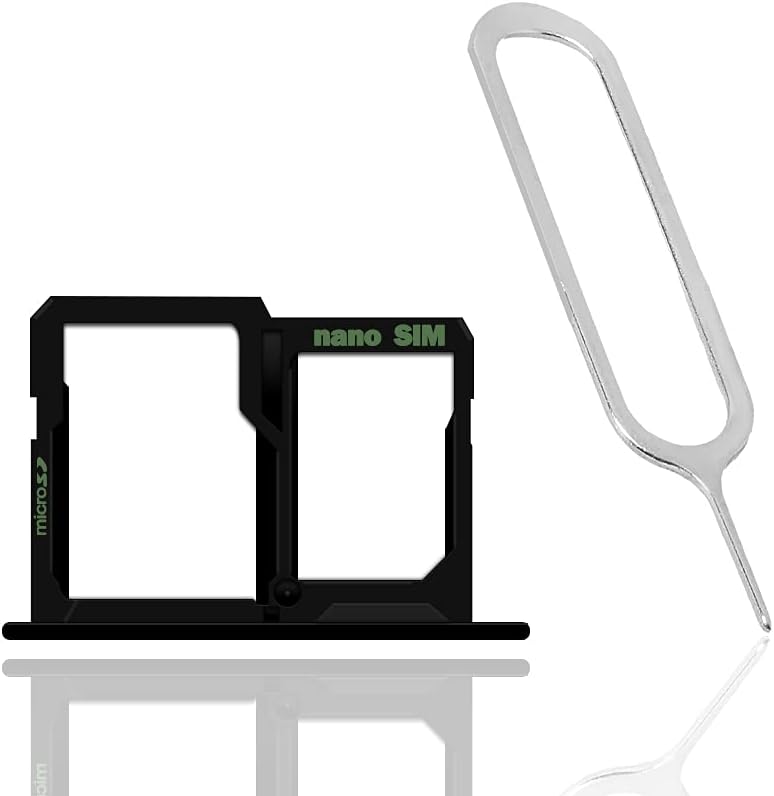 AceSoft US610 Replaceable Easy to Install Portable SIM and Memory Card Tray Holder w/SIM Card Ejection Pin Compatible