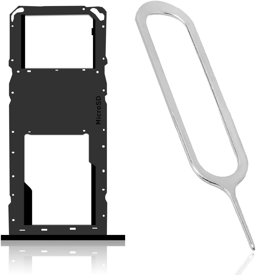Generic A01 SM-A015V Waterproof Replacement SIM and Memory Card Tray Holder+Eject Pin Tool Compatible with Verizon