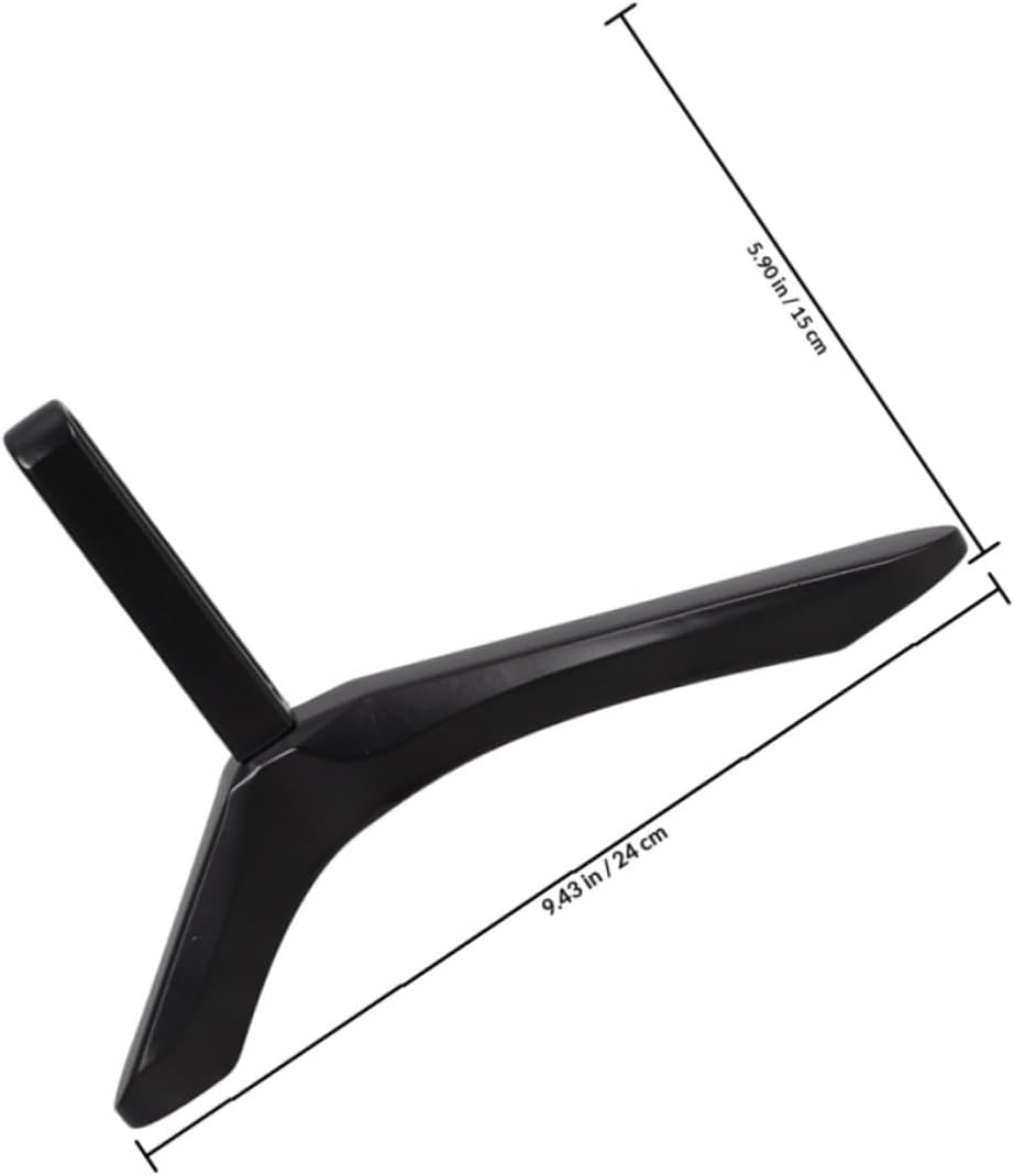 Lurrose Countertop TV Stand Legs Replacement Aluminum Alloy TV Base Stand Support Bracket Bedroom Living Room Desktop
