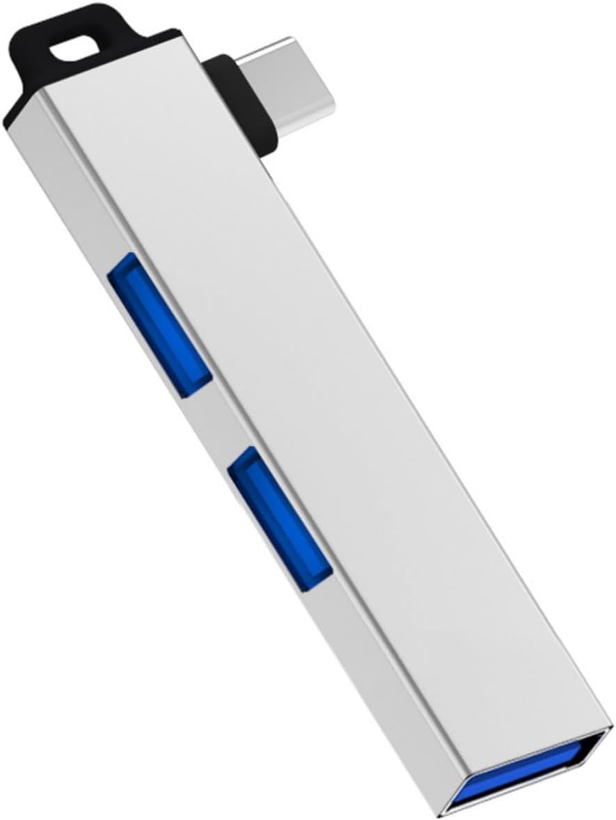 MHADBKH USB3.0 3USB Aluminum Alloy Type C Hubs Expander with Port for Window Linux and Androids Devices Stable Data