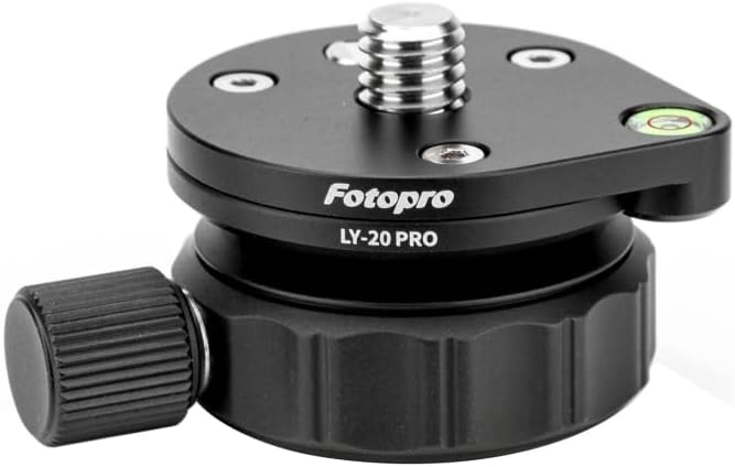Fotopro LY20 5kg/11lbs Pro Tripod Speedy Mini Leveling Base Universal Horizontal Adjustment Mount for DSLR Camera, Max