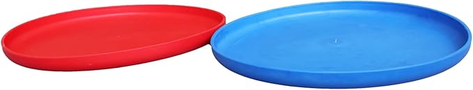 Boy Games Flying Disc 2 Pack 9.5" Soft TPR for Kids Cartoon Dinasour Outdoor Flyer Gift in Red Blue Color Backyard